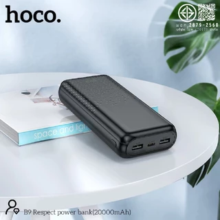 พาวเวอร์แบงก์ ชาร์จเร็ว 4 พอร์ต HOCO A9 B9 E9 10000mAh/20000mAh/30000mAh ไฟ LED 4 ดวง บอกปริมาณแบตเตอรี่