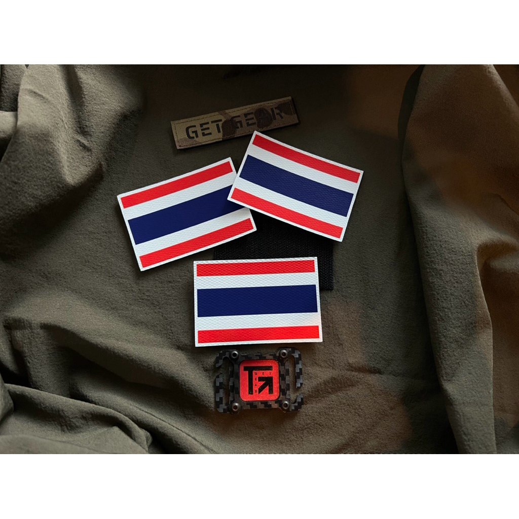 อาร์มธงไทย พิมพ์กันน้ำ ไม่สะท้อนแสง ขนาด 5*7.5 cm