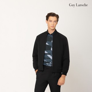 Guy Laroche เสื้อแจ็คเก็ต สีดำ มีซับใน เนื้อผ้า 100% Polyest…