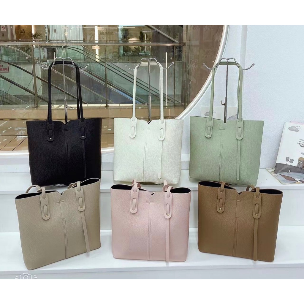 Sangdee Elegant Tall กระเป๋าถือผู้หญิง กระเป๋าสะพายแฟชั่น หนังPU สไตล์เกาหลี P6