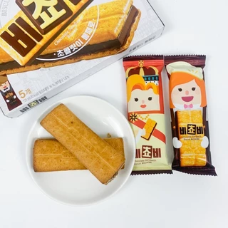 บิสกิตเกาหลี Orion Bichobi Snack 비쵸비 ขนมอบกรอบนำเข้า Biscuit CHOCO 125g ขนมเกาหลี