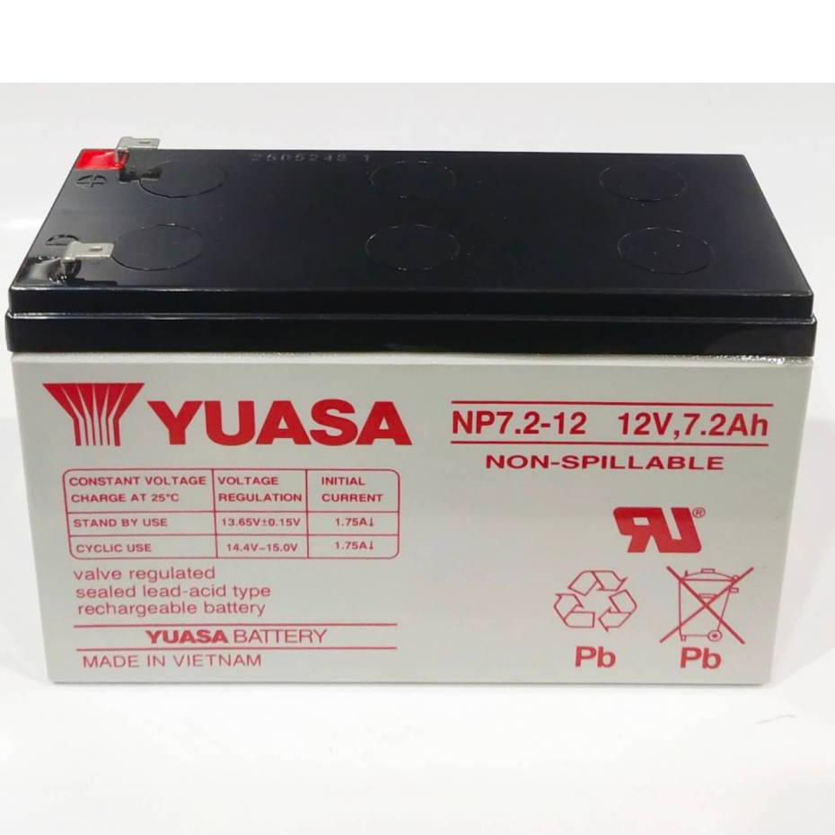 แบตแห้ง Yuasa NP7.2-12 (12V 7.2Ah)
