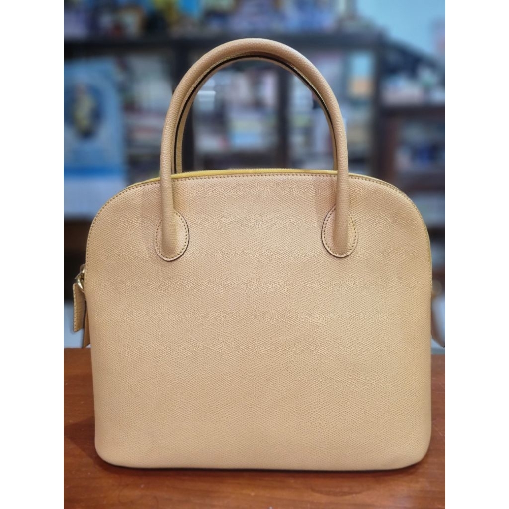 CELINE Hand Bag Leather 2way Yellow
