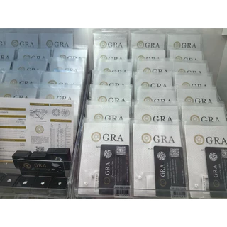 เพชรโมอีส ใบเซอร์ D color Excellent cut VVS1 H&A moissanite