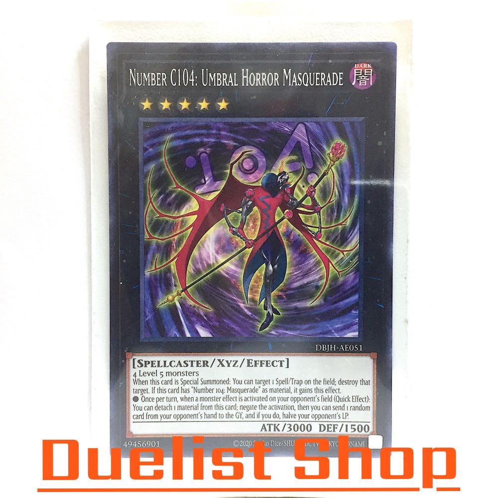 Number C104: Umbral Horror Masquerade (N) Monster Dark Rank5 [Spellcaster/Xyz/Effect] ชุด DBJH-AE051