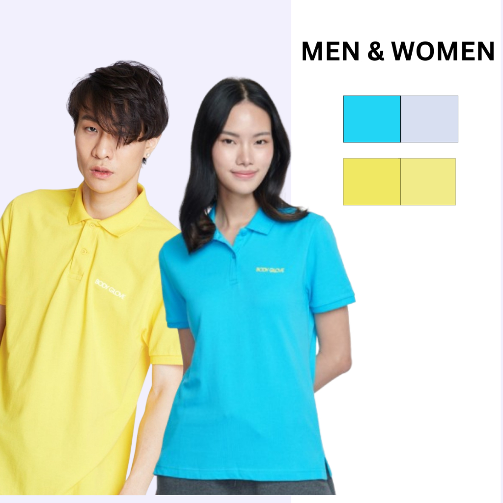 BODY GLOVE CLASSIC POLO เสื้อโปโล ผู้ชาย-ผู้หญิง สีโทนเหลือง และ ฟ้า