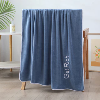 YJY-02 【ขนาด170x90ซม.】ผ้าเช็ดตัวนาโนรุ่น GetRich/WELKIN สีพื้น ผ้าขนหนูนาโนซับน้ำดี แห้งไวมาก ผ้าไมโครไฟเบอร์