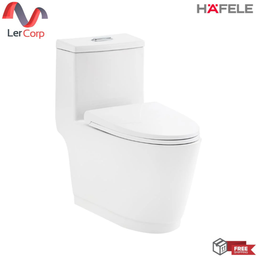 (Hafele) สุขภัณฑ์ 1 ชิ้น 3 และ 6 ลิตร สีขาว (495.61.480)