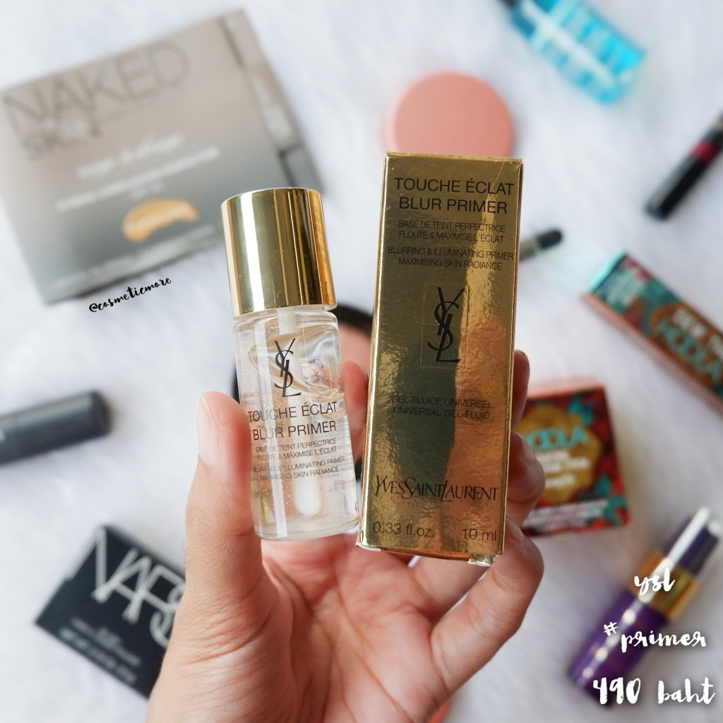 พร้อมส่ง! 💛 ysl blur primer 10ml | gold/silver