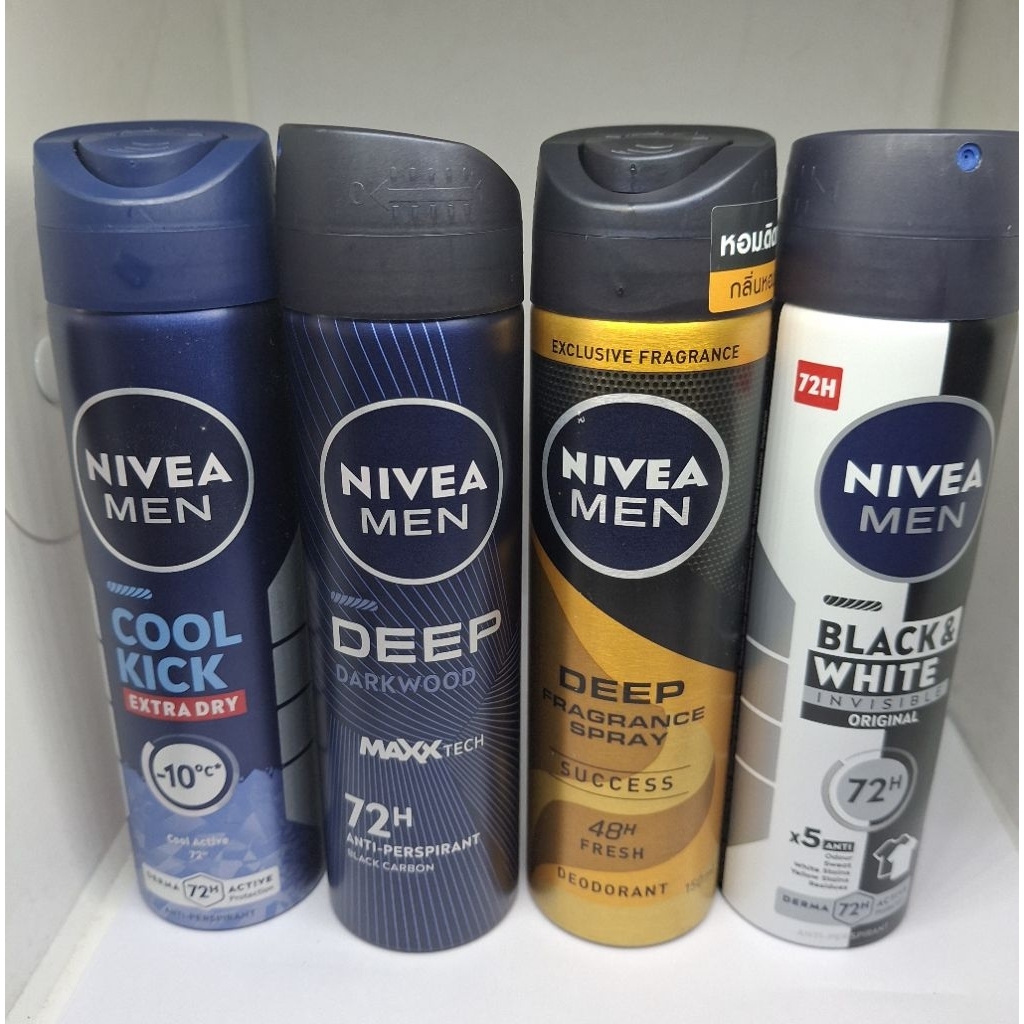 Nivea Men สเปรย์ระงับกลิ่นกาย 72 ชม. ปกป้องยาวนาน ไม่เหนอะหนะ