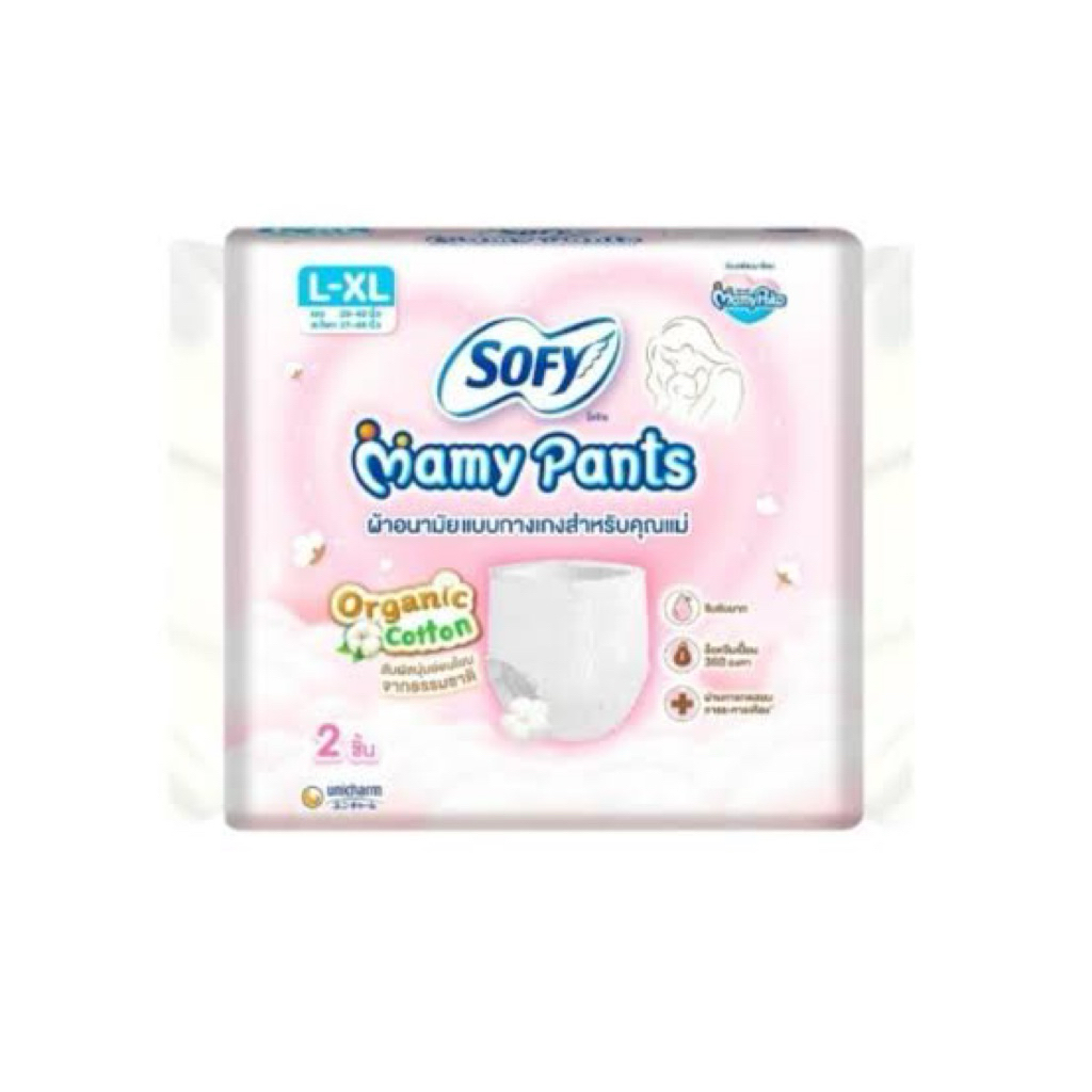 east Sofy mamy pants ผ้าอนามัยแบบกางเกงสำหรับคุณแม่ ออร์แกนิคคอตตอน 2ชิ้น