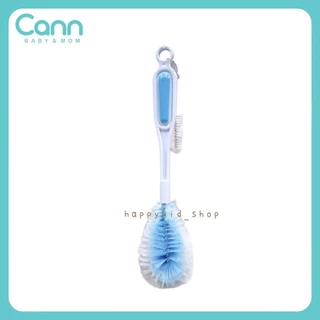 **แปรงหัวมะเฟือง** CANN baby&mom แปรงล้างขวดนม ด้ามตรงไนล่อนหนา พร้อมที่ล้างจุกนม