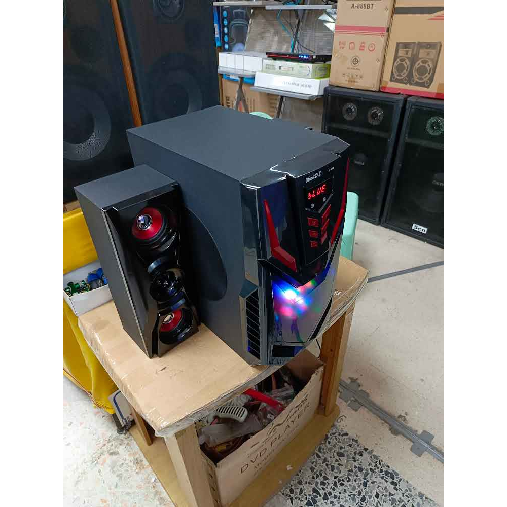 ลำโพง มัลติมิเดีย 2.1CH MUSIC DJ รุ่น M-M18 มีไฟ