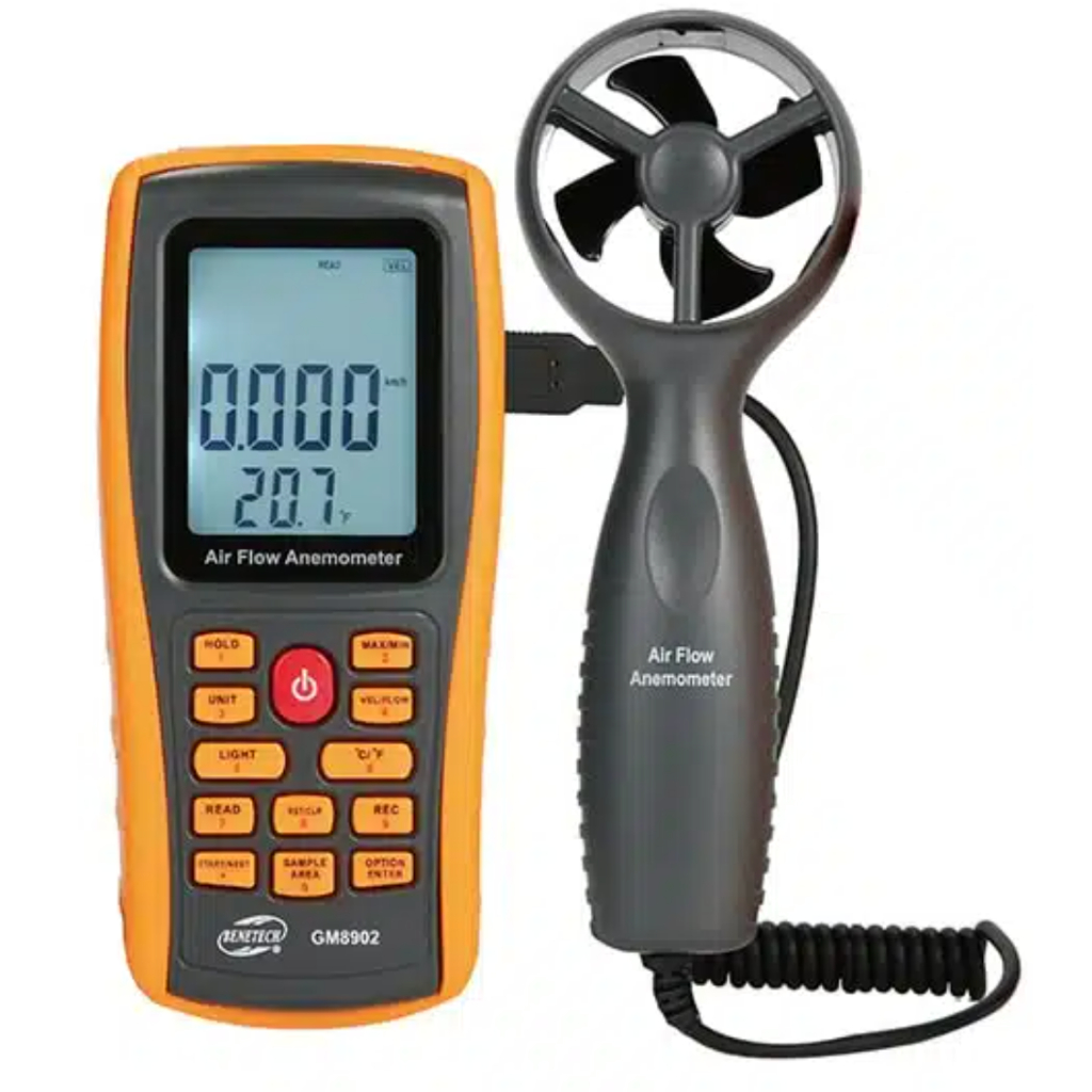 พร้อมส่ง Digital Flow Anemometer Wind Speed Meter Air Volume Tester With USB Port รุ่น GM8902