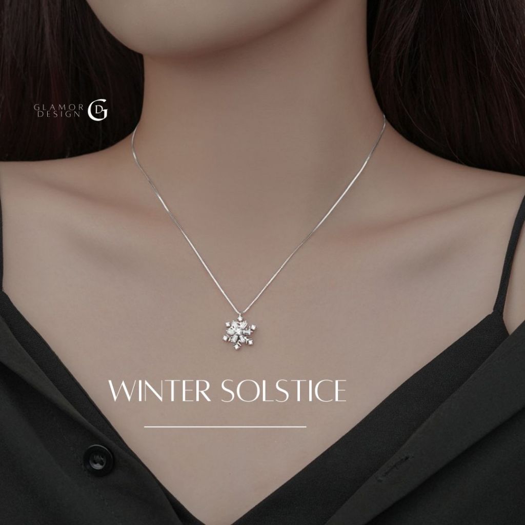 GLAMOR✨สร้อยคอเงินแท้ Not Simple สร้อยเงินแท้ สร้อยแฟชั่น สร้อยคอเพชร สร้อยคอเงิน สร้อยคอเพชร