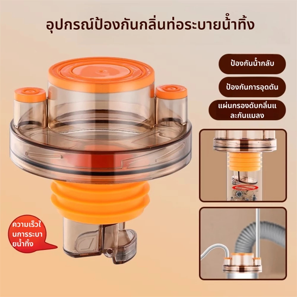 ตัวเชื่อมท่อระบายน้ำสามทางสำหรับอ่างล้างผัก อ่างล้างจาน และเครื่องกรองน้ำ