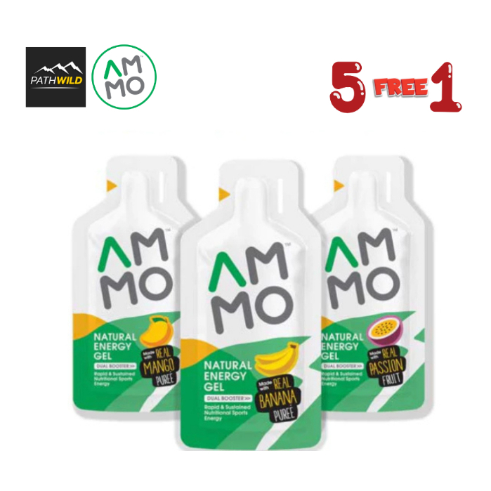 [[[ ซื้อ 6 จ่าย 5  / กดซื้อ 6 ]]] AMMO NATURAL ENERGY GEL เจลให้พลังงานจากธรรมชาติ