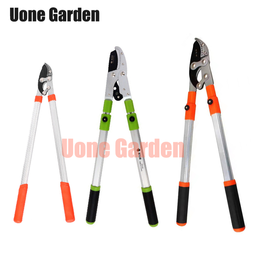 UoneGarden กรรไกรตัดกิ่ง ตัดกิ่งไม้ ด้ามยาว ปรับความยาว68-103cm ใบมีดคม อุปกรณ์ทำสวน อุปกรณ์ช่างT003