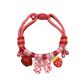 ปลอกคอแมว สร้อยคอแมว ขนาดรอบคอ 20-30 cm รูดขยายปรับขนาดได้ ม…