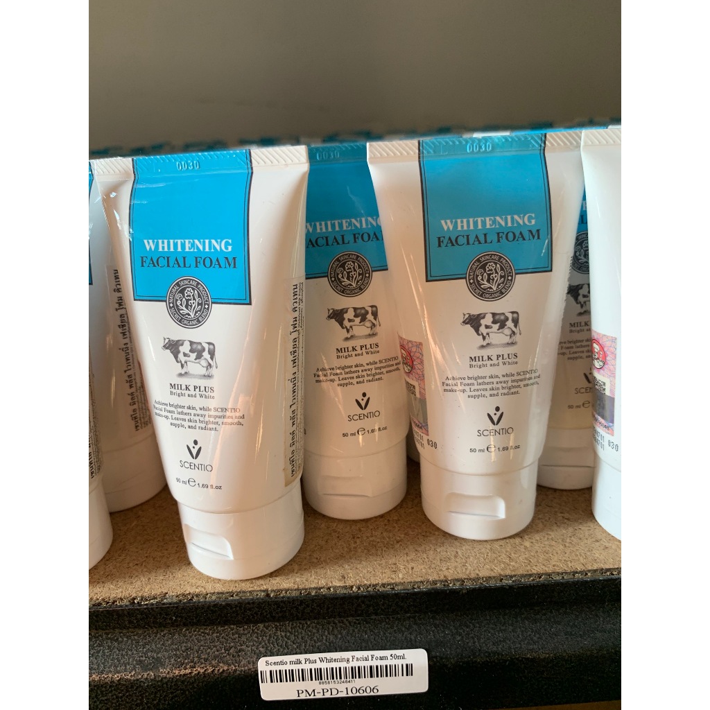 Scentio milk Plus Whitening Facial Foam 50ml.