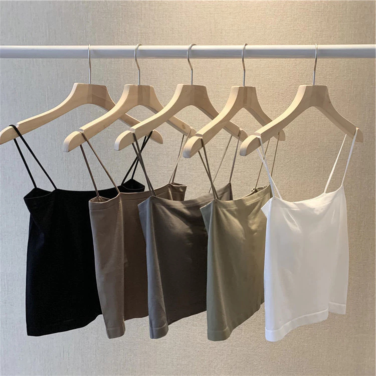 เสื้อสายเดี่ยวสาวอวบบราสายเดี่ยว บราไรขอบ เสื้อชั้นใน ฟองน้ำเย็บติด เต็มตัว/ครึ่งตัว ผ้านิ่ม ใส่สบาย