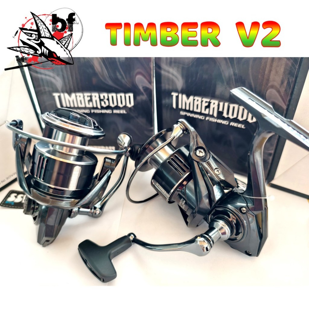 รอกสปิน Weebass Timber V2 - Gear Ratio : 5.2:1 , 5.3:1  - Ball Bearing : 5+1