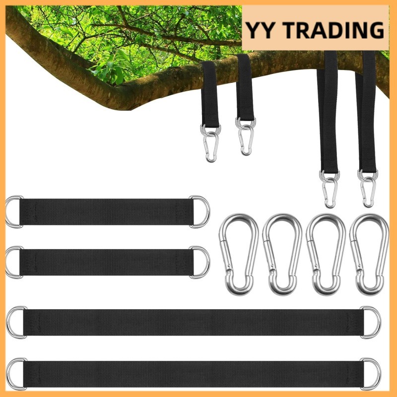 1 คู่ ไนลอนแข็งแรง เปลญวน ต้นไม้ สายห้อยสวิง สายรัด เข็มขัด กลางแจ้ง Hanging Strap