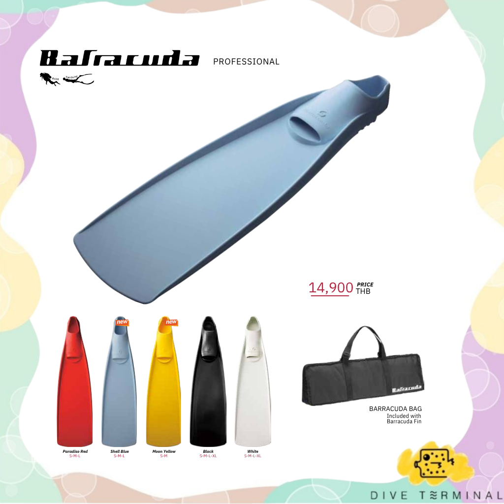 Gull Barracuda Fin Full foot ฟินดำน้ำ
