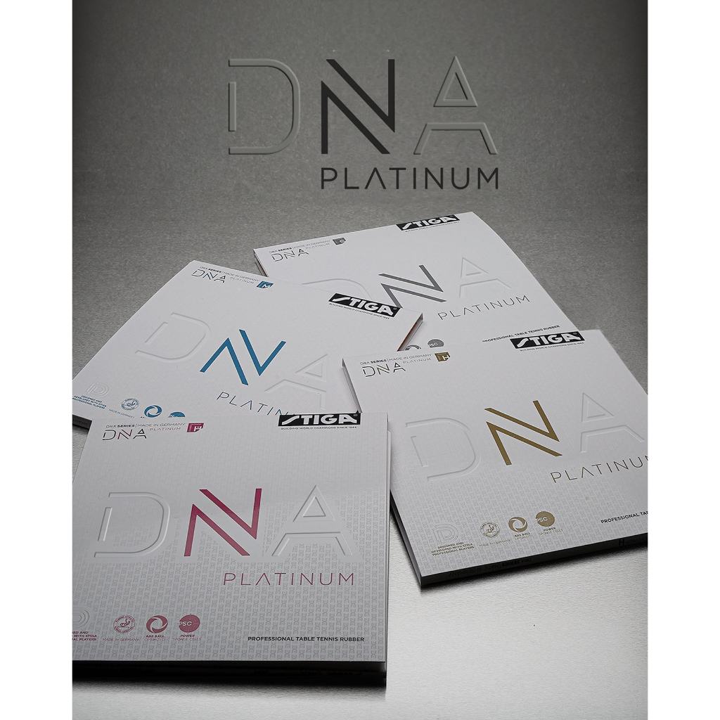 ยางปิงปอง STIGA DNA Platinum มี 3 ความแข็ง (Medium, Hard, XHard)