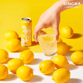 [ส่งในกทม.และปริมณฑล อยุธยา เชียงใหม่ ลำพูน] Singha Lemon Soda 330 มล. สิงห์เลมอนโซดา 24 กระป๋อง