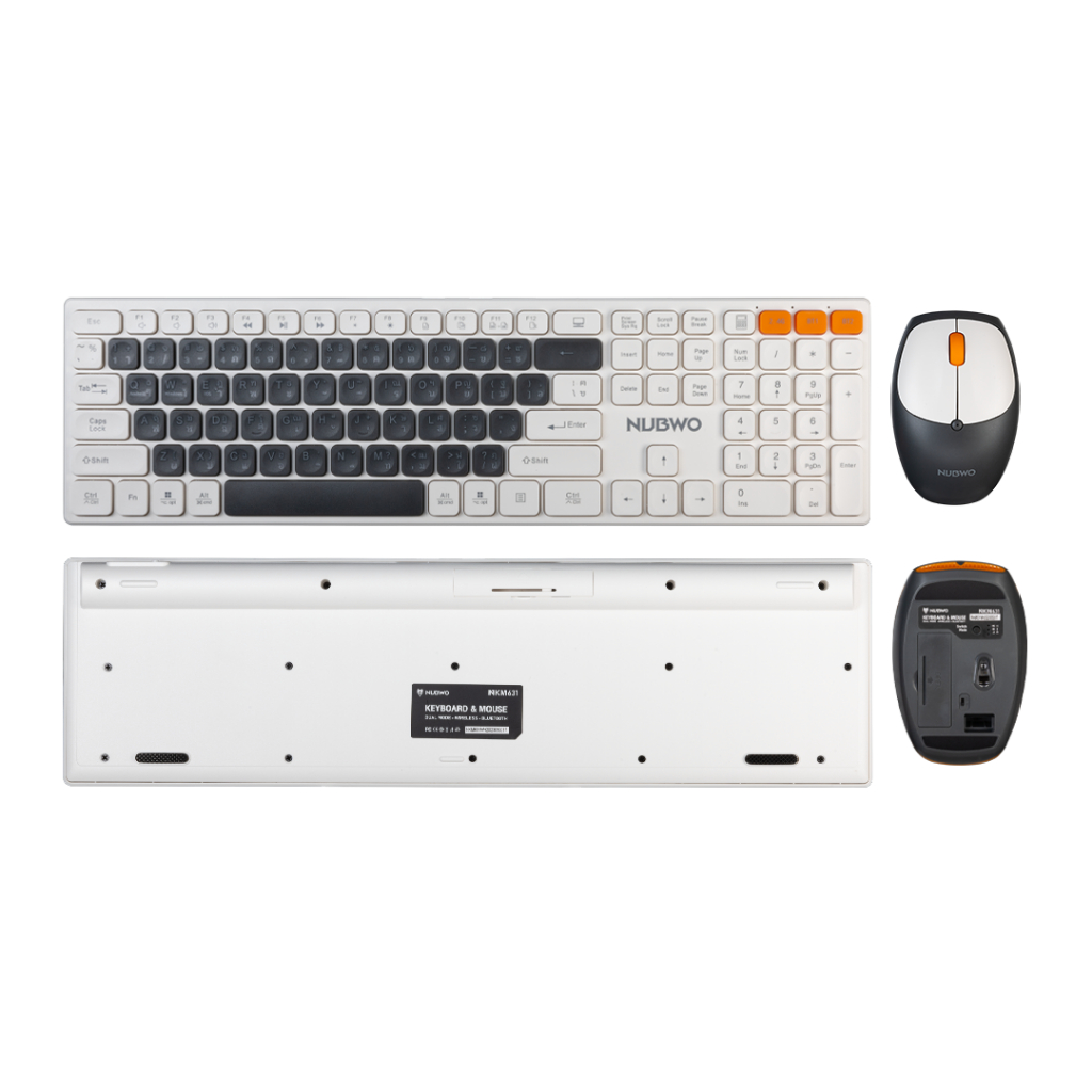 Keyboard+Mouse Dual mode Wireless and Bluetooth Nubwo รุ่น NKM-631
