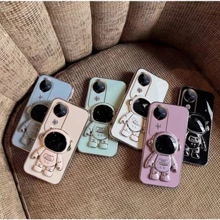 เคส ขาตั้ง สำหรับ OPPO A6T A6PRO A6X A6 A5PRO A5X A5i A3 A3X A5 A3PRO การ์ตูน อวกาศ หรูหรา กันกระแทก แบบนิ่ม ตั้งได้