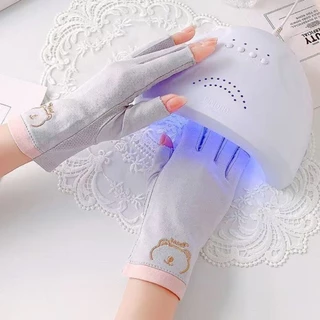 จัดส่งทันที ● ถุงมือป้องกัน UV จากเครื่องอบเล็บ ป้องกันมือดำ