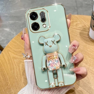 เคสหมุนได้ สำหรับ OPPO A6T A6 A6X A5X น้องหมี ขาตั้งได้ ฝาหลัง แบบนิ่ม น่ารัก เคสสีสวย พลาสเทล น้องหมีสุดน่ารัก E7