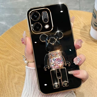 เคสหมุนได้ สำหรับ OPPO A6T A6 A6X A5X น้องหมี ขาตั้งได้ ฝาหลัง แบบนิ่ม น่ารัก เคสสีสวย พลาสเทล น้องหมีสุดน่ารัก E7