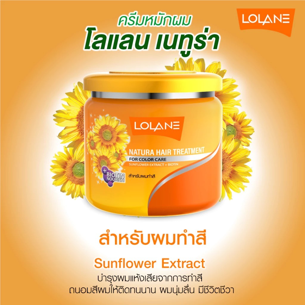 ถูก/แท้/มีไลฟ์ ทรีทเมนท์ Lolane Natura Hair Treatment โลแลน ครีมหมักผม บำรุงเส้นผม ลดผมเสีย หลุดร่วง ทำสี ผมนุ่มลื่น รูปที่ 3