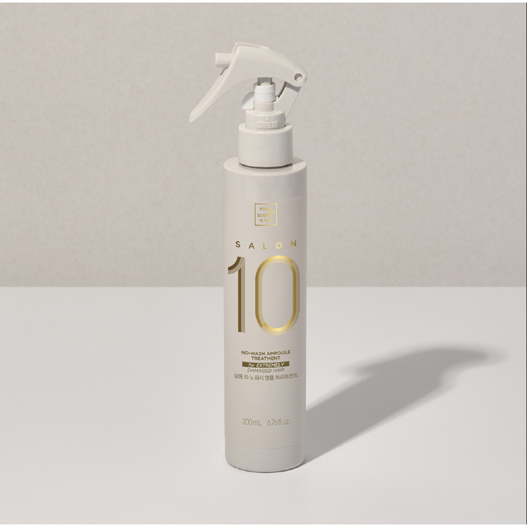 🌟โปรโมชั่น🌟 Miseenscene SALON 10 NO-WASH AMPOULE TREATMENT บำรุงผมไม่ต้องล้างออก สำหรับทำสี ฟอกผม