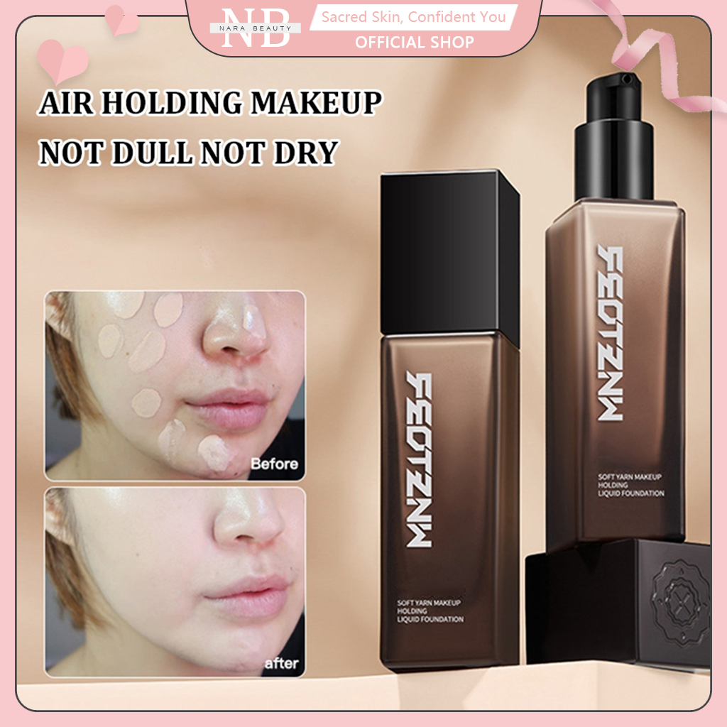 FEOTZNW เซ็ตรองพื้น คอนซีลเลอร์ป้องกันรอยเปื้อนติดทนนาน กันน้ำและกันเหงื่อ ให้ความชุ่มชื้น