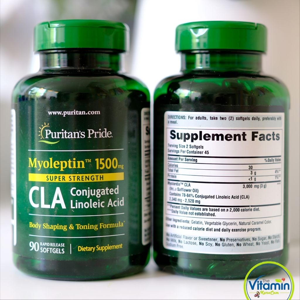 Puritan's Pride Super Strength Myo-Leptin™ CLA 1500 mg และ CLA Tonalin