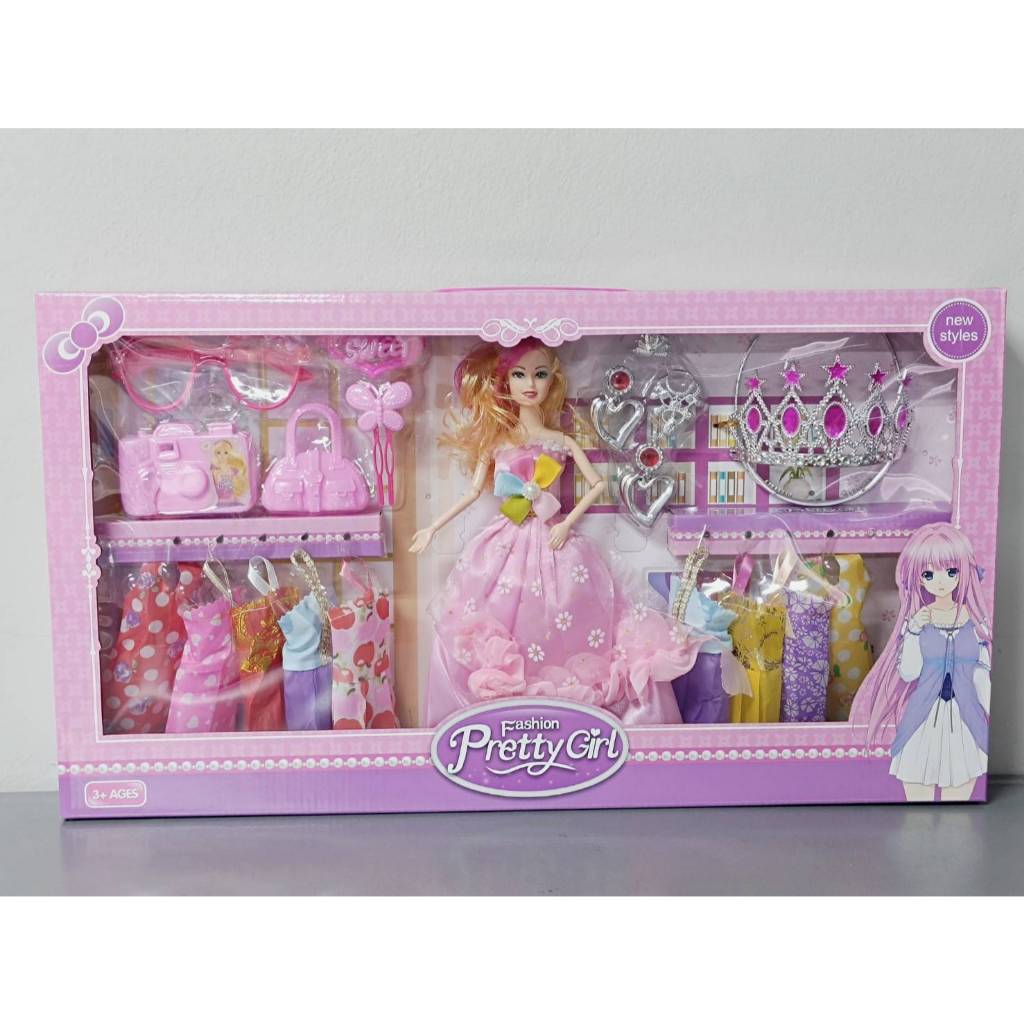 NB-TOYS  เซ็ทตุ๊กตา ตุ๊กตาแต่งตัว ชุดตุ๊กตาเจ้าหญิง หักแขน-ขาได้ ของเล่นเด็กผู้หญิง พร้อมอุปกรณ์
