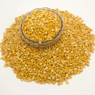 ถั่วลูกไก่ผ่าซีกดิบ 500 กรัม ตราเสือบิน | Split Chickpeas