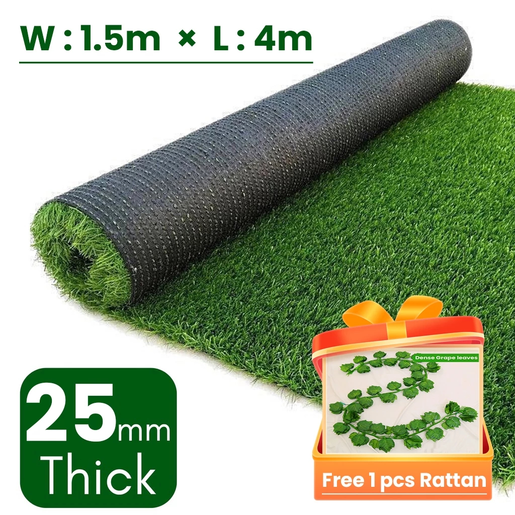 1.5M×4M Premium 2M×3M Artificial grass 25MM outdoor artificial grass plastic lawn harmless and safe