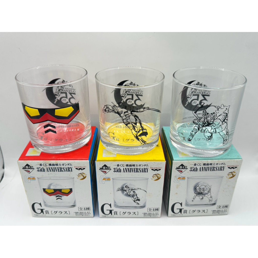 แก้วน้ำ Gundam 35th Anniversary Glass
