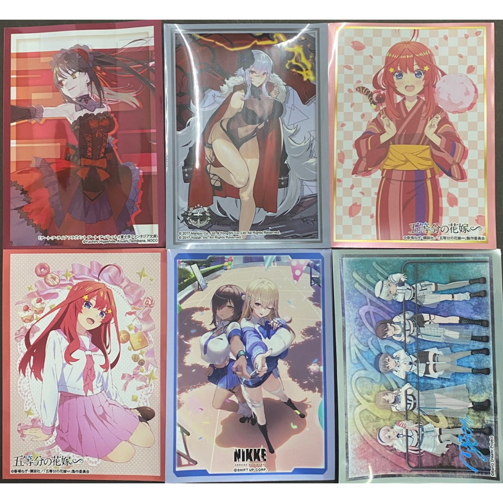 เศษสลีฟใส่การ์ดไซส์แสตนดาร์ด ลายอนิเมะ เซ็ต 4 ใบ