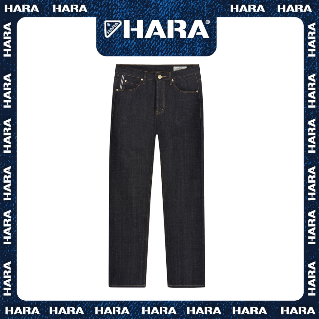 [สินค้าใหม่] Hara กางเกงยีนส์ ผ้าดิบ ริมแดงกระบอกใหญ่ ขนาดผ้า 14.50 oz รุ่น HMR1-0021-01