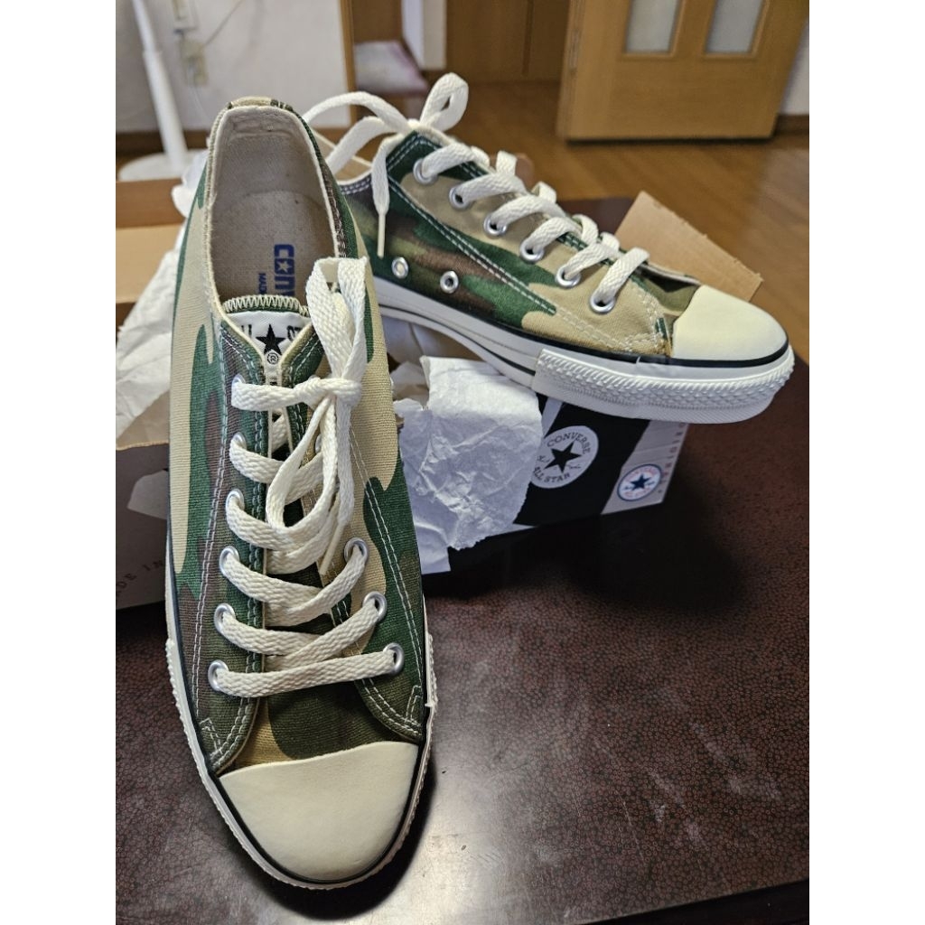 รองเท้า คอนเวิร์ส ออลสตาร์ Converse All Star Made in USA  Camouflage Size7.5 26เซนต์