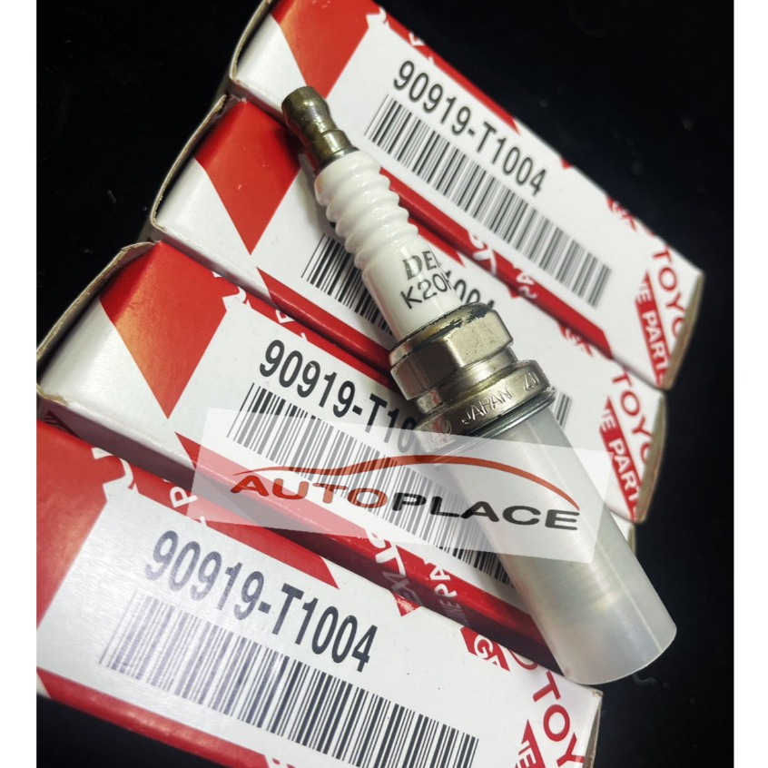 4หัว [แท้ศูนย์100%] หัวเทียน TOYOTA FORTUNER (90919-T1004) 2005 2006 2007 2008 2009 2010 2011 2012