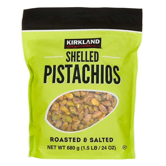 Kirkland Signature Shelled Pistachios Roasted & Salted เคิร์กแลนด์ ซิกเนเจอร์ ถั่วพิสตาชิโออบเกลือแบบแกะเปลือก 680g.