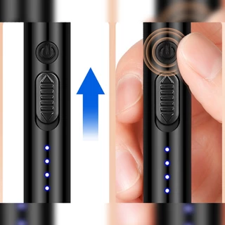 ไฟแช็ค ที่จุดไฟ เตาพกพา หัวฟูแฟชั่น แบบไฟฟ้า ชาร์จ USB