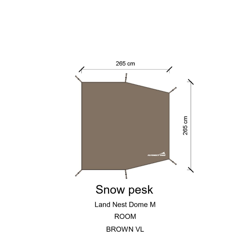 กราวชีท Snow peak Land Nest Dome M (ROOM) ผ้าปูรองเต็นท์